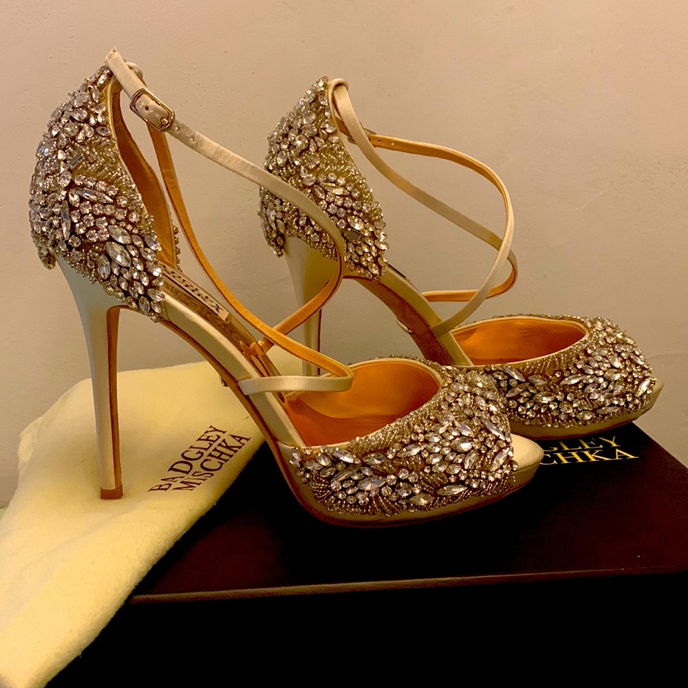 Badgley Mischka “Hyper Crystal” Heels